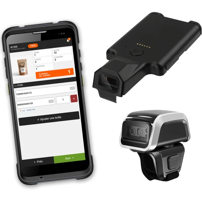 Matériel de préparation de commandes : PDA, scan-doigt et scanners